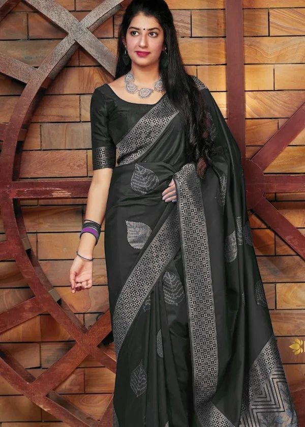 Women_Elegance_Black_Woven_Kanjivaram_Silk_Saree_Unstitched_Blouse_Piece_(For_Women)