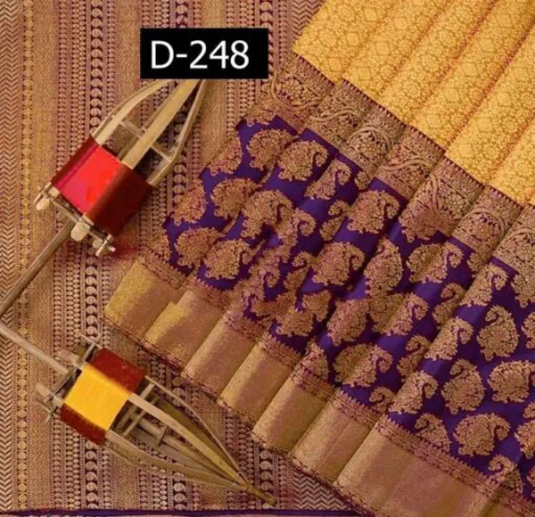 Yellow_Woven_Kanjivaram_Silk_Saree_with_Saree_Cover