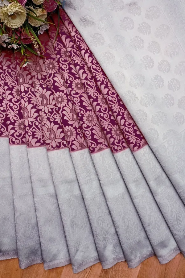 Purple_Woven_Kanjivaram_Silk_Saree_with_Saree_Cover