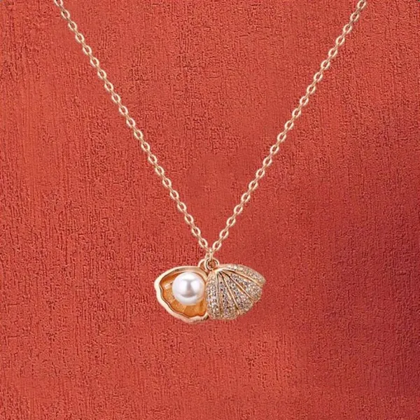 Rosegold_Tiny_White_Enamel_Zircon_Stones_Locket_Padlocked_Neeklace