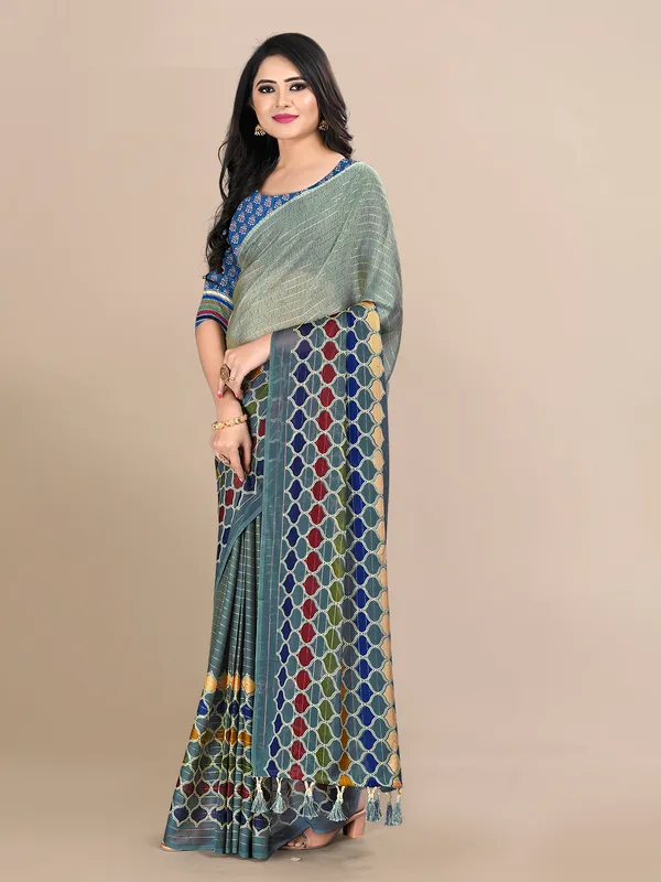 Rekha_Maniyar_Chiffon_Fancy_Floral_Printed_Saree_With_Fancy_Tassels_And_Blouse_Piece