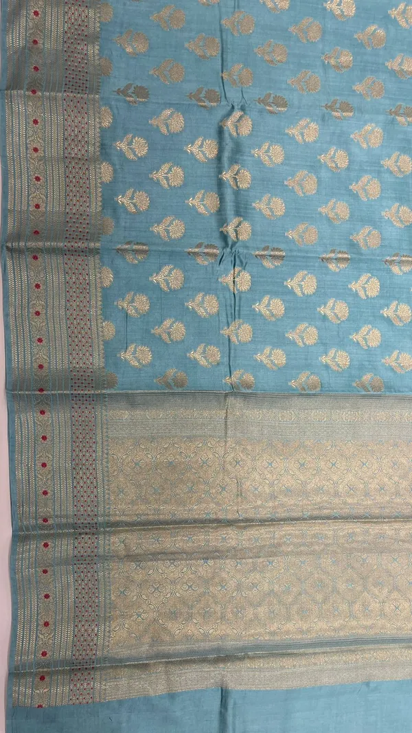 Humairah_Pure_Handwoven_Sea_green_Chiniya_Silk_Gold_Floral_Zari_Booti_with_Minakari_Zari_Border_Banarasi_Saree_with_Sea_green_Blouse_piece