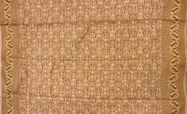 Humairah_Presents_Pure_Handloom_Peach_Chiffon_Floral_Digital_Print_Boota_with_Paisley_Copper_Zari_Border_and_Peach_Blouse