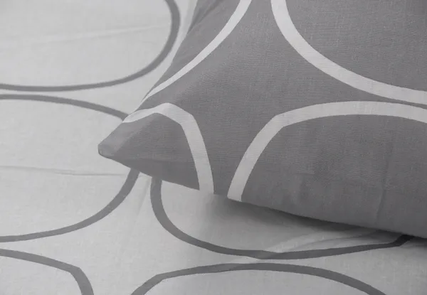 144_TC_Cotton_Bedsheet_for_Double_Bed_with_2_Pillow_Covers_-_White_&_Grey