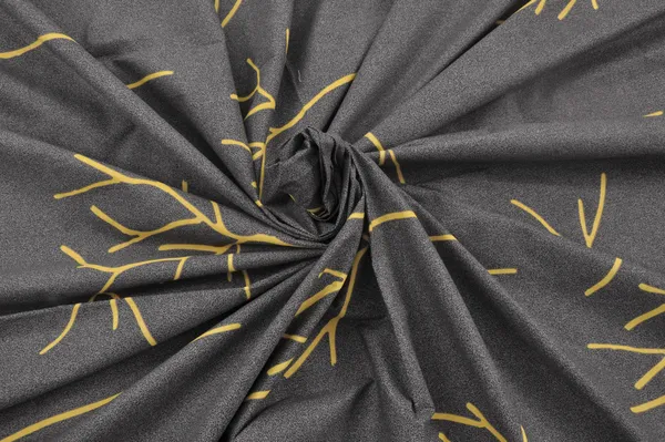 144_TC_Floral_King_Size_Bedsheet_Cotton_with_2_Pillow_Covers_|_108_x_108_inches_|_Grey_and_Yellow