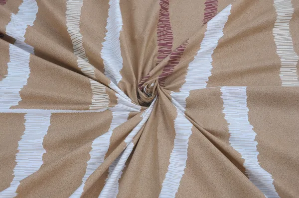144_TC__Cotton_King_Size_Bedsheet_with_2_Pillow_Covers_-_Tan,_Maroon_&_White(9ft_x_9ft)