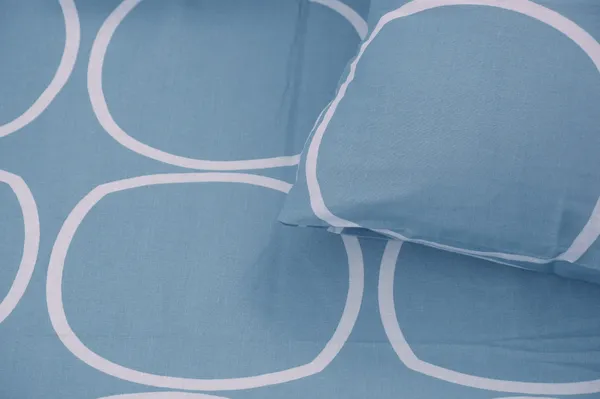 144_TC_Geometric_King_Size_Bedsheet_Cotton_with_2_Pillow_Covers_|_108x108_inch_|_Blue