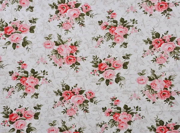 144_TC_Floral_Cotton_Single_Bedsheet_with_1_Pillow_Cover_-_White,_Pink,_Green