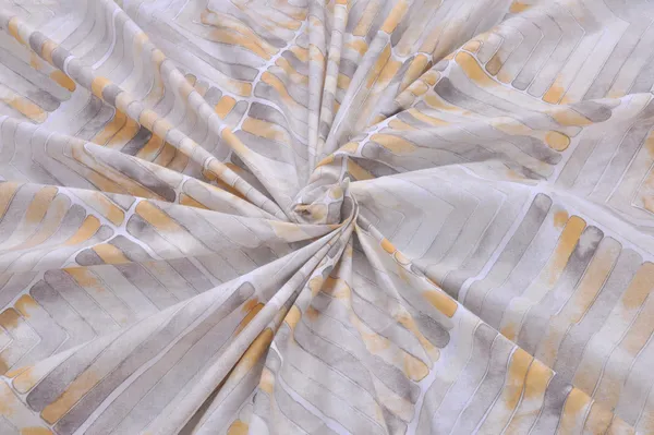 144_TC_Abstract_Bedsheet_for_Single_Bed_with_1_Pillow_Cover_-_Grey,_Yellow_&_White