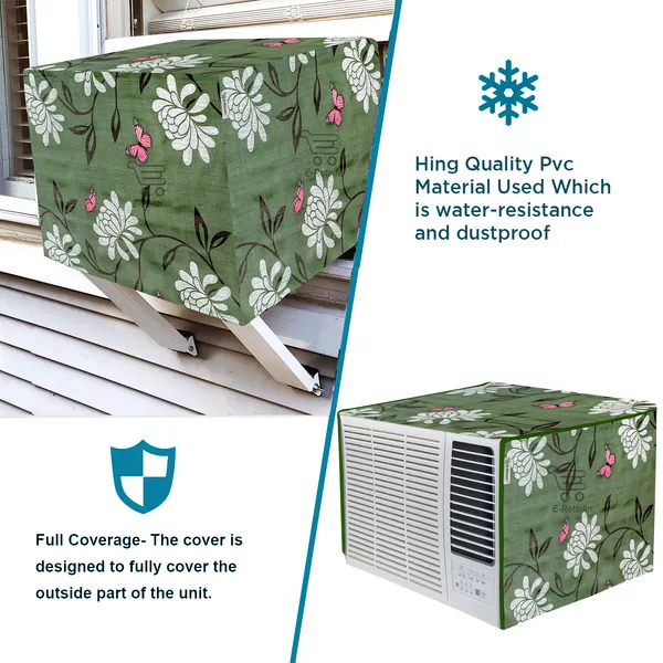 Window_A.C._Cover_Suitable_For_1.5_Ton_(Material-PVC,_Color-Green,_Size-26x21.5x21.5_Inches)