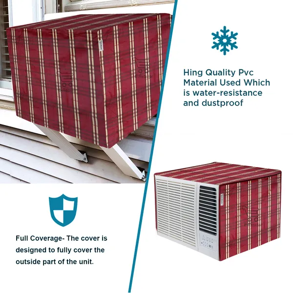 Window_A.C._Cover_Suitable_For_1.5_Ton_(Material-PVC,_Color-Red,_Size-26x21.5x21.5_Inches)