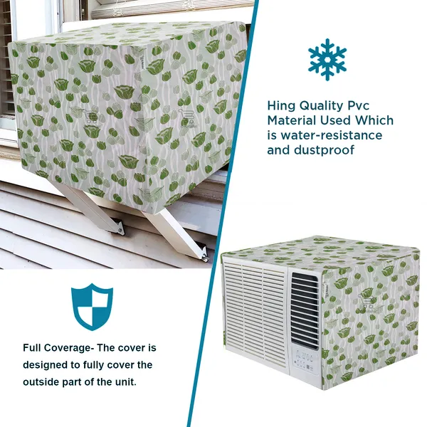Window_A.C._Cover_Suitable_For_1.5_Ton_(Material-PVC,_Color-Green,_Size-26x21.5x21.5_Inches)