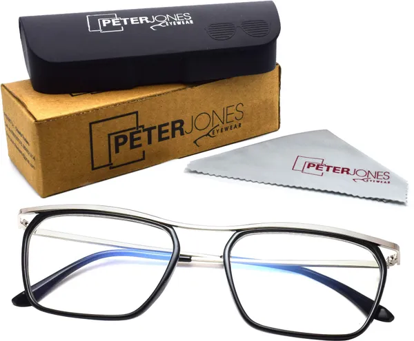 Black,Silver_Full_Rim_Rectangle_Frame_(53_Mm)_-_For_Unisex