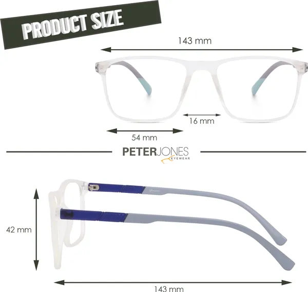 Grey_Full_Rim_Square_Frame_(54_Mm)_-_For_Unisex