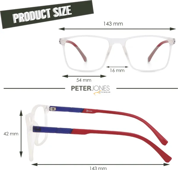 Red_Full_Rim_Square_Frame_(54_Mm)_-_For_Unisex