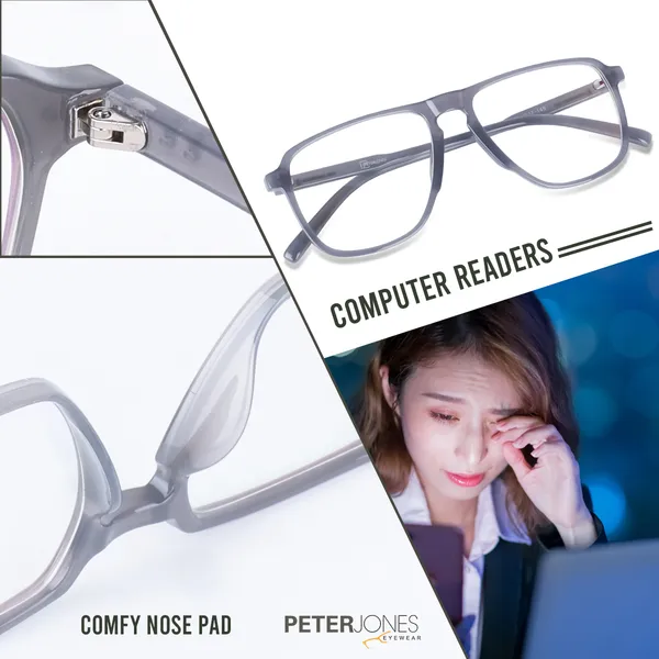 Grey_Full_Rim_Square_Frame_(54_Mm)_-_For_Unisex