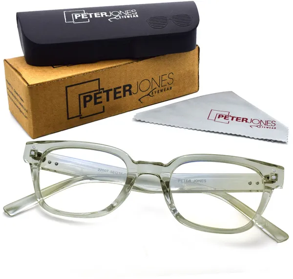 Grey,Transparent_Full_Rim_Square_Frame_(56_Mm)_-_For_Unisex