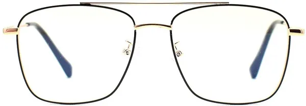 Black,Gold_Full_Rim_Square_Frame_(55_Mm)_-_For_Unisex