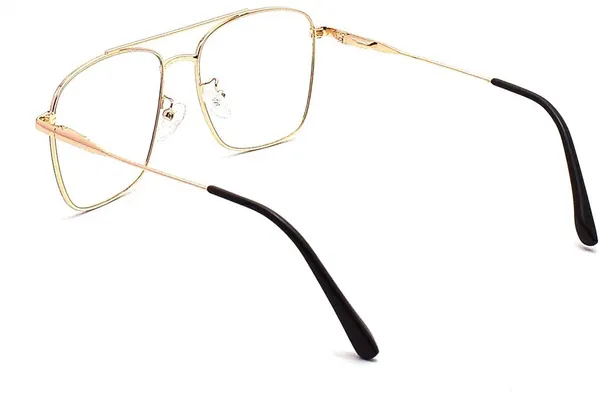 Black,Gold_Full_Rim_Square_Frame_(55_Mm)_-_For_Unisex