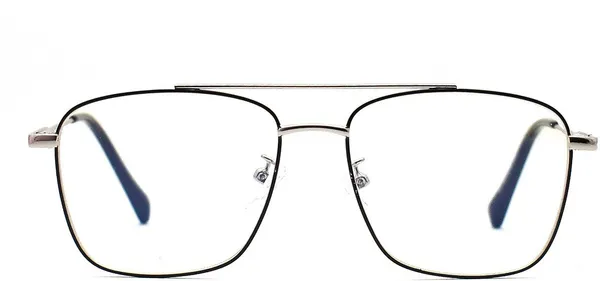 Black,Silver_Full_Rim_Square_Frame_(55_Mm)_-_For_Unisex