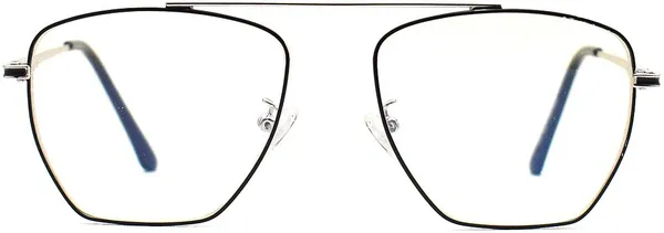 Black,Silver_Full_Rim_Square_Frame_(56_Mm)_-_For_Unisex