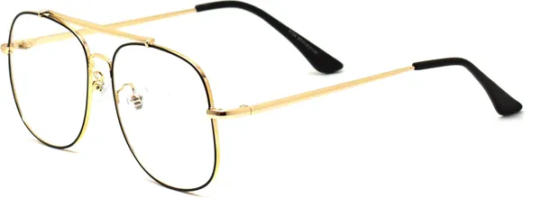 Black,Gold_Full_Rim_Square_Frame_(57_Mm)_-_For_Unisex