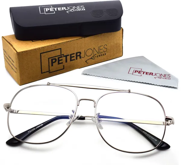 Silver_Full_Rim_Square_Frame_(57_Mm)_-_For_Unisex