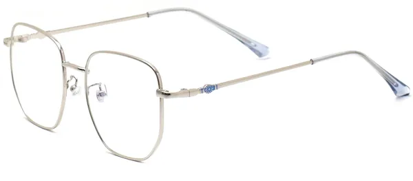 Silver_Full_Rim_Round_Frame_(51_Mm)_-_For_Unisex