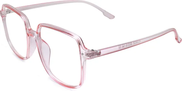 Pink,Transparent_Full_Rim_Square_Frame_(58_Mm)_-_For_Men
