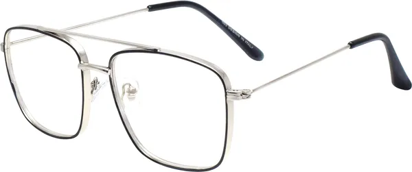 Black,Silver_Full_Rim_Square_Frame_(52_Mm)_-_For_Unisex
