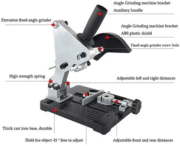 Heavy_Duty_Angle_4"/5"_Grinder_Stand_Support_Wood_Stone_Metal_Cutting_Machine_Angle_Grinder_(100_Mm_Wheel_Diameter)