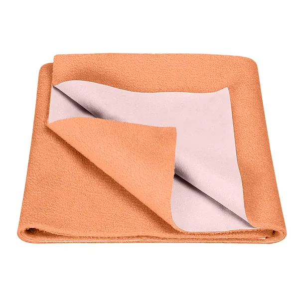 _Waterproof_Quick_Dry_Protector_Sheet,_Anti-Piling_Fleece_Extra_Absorbent_Baby_Bed_Protector,_Large_Size_(140_X_100_CM),_Pack_of_1_-PEACH