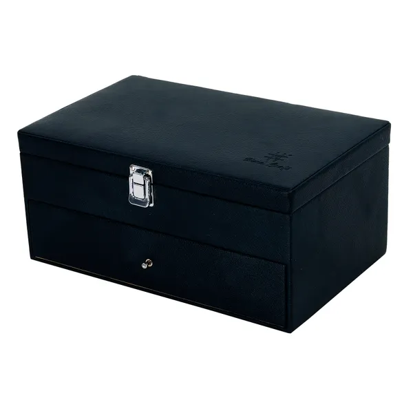 Watch_Box_Organizer_Holder_Jewelry_Accessories_Display_Storage_Case_Watch_Organiser_Collection_Box_20_Slots_In_PU_Leather_For_Men_Women_Black_Color
