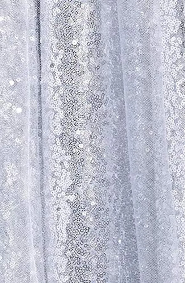 Silver_Net_Sequined_Round_Neck_Gown_For_Girls
