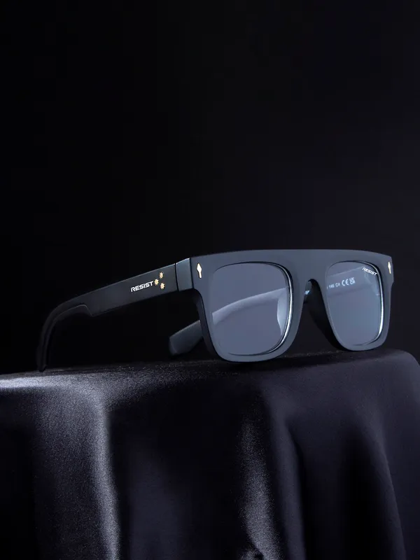 Resist Eyewear UV Protected Black Clear Square Sunglasses For Men Women  Price in India Buy Resist Eyewear UV Protected Black Clear Square