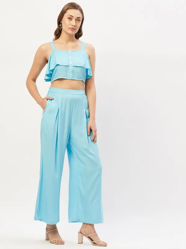 Women_Blue_Solid_Co-Ords_Set