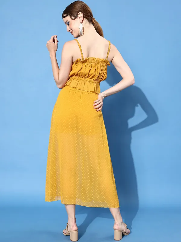 Women_Mustard_Yellow_Self_Design_Dobby_Weave_Top_with_Skirt_Co-ords_Set