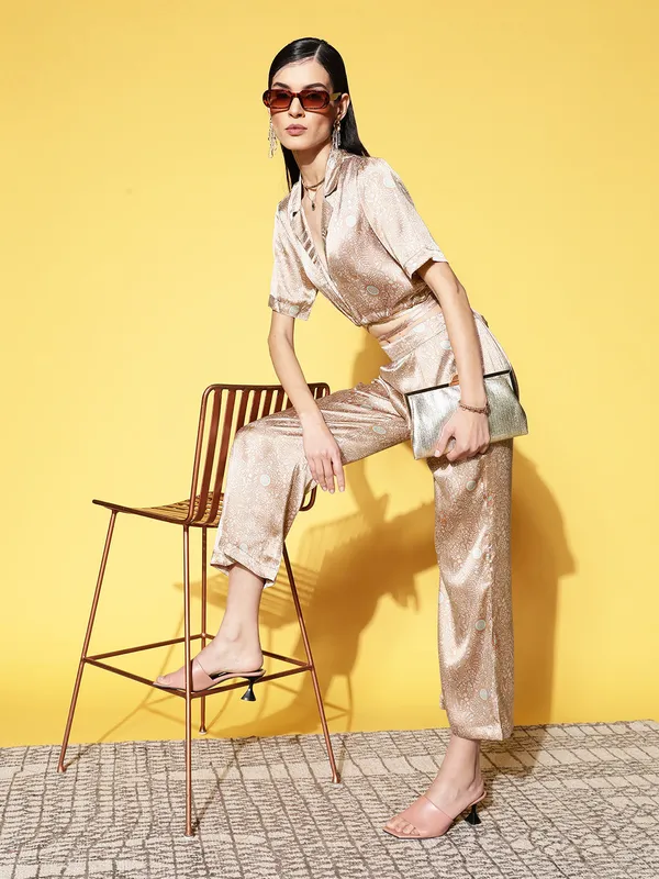 Women_Beige_Printed_Tie_Around_Satin_Top_With_Palazzo_Co-Ords