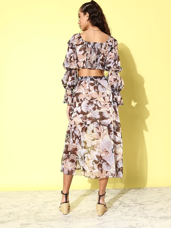 Floral_Printed_Tie-up_Square_Neck_Top_With_Skirt_Co-ords_Set