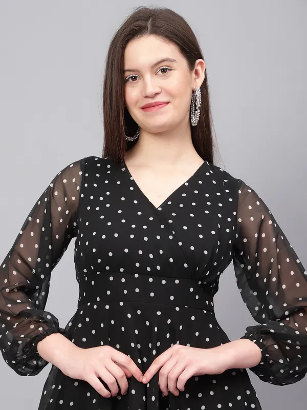 Black_Georgette_Fit_and_Flare_Dress_For_Women