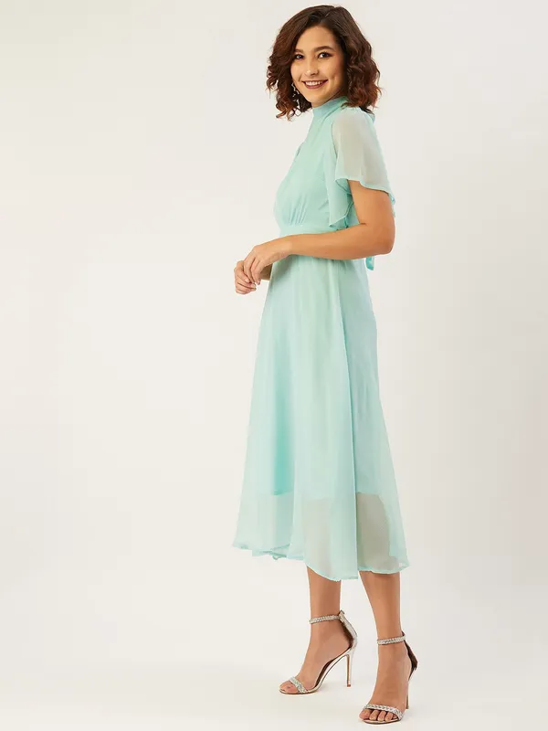 Light_Green_Chiffon_Fit_and_Flare_Dress_For_Women