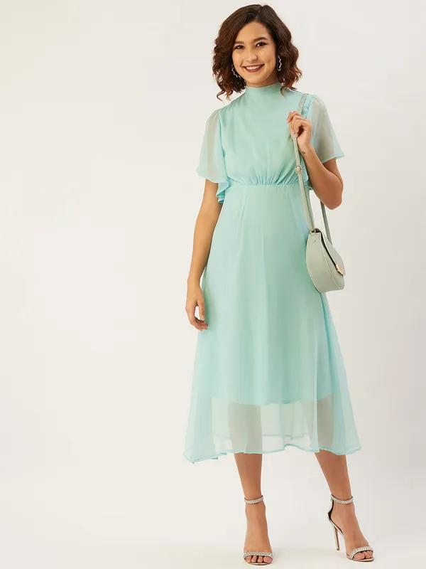 Light_Green_Chiffon_Fit_and_Flare_Dress_For_Women