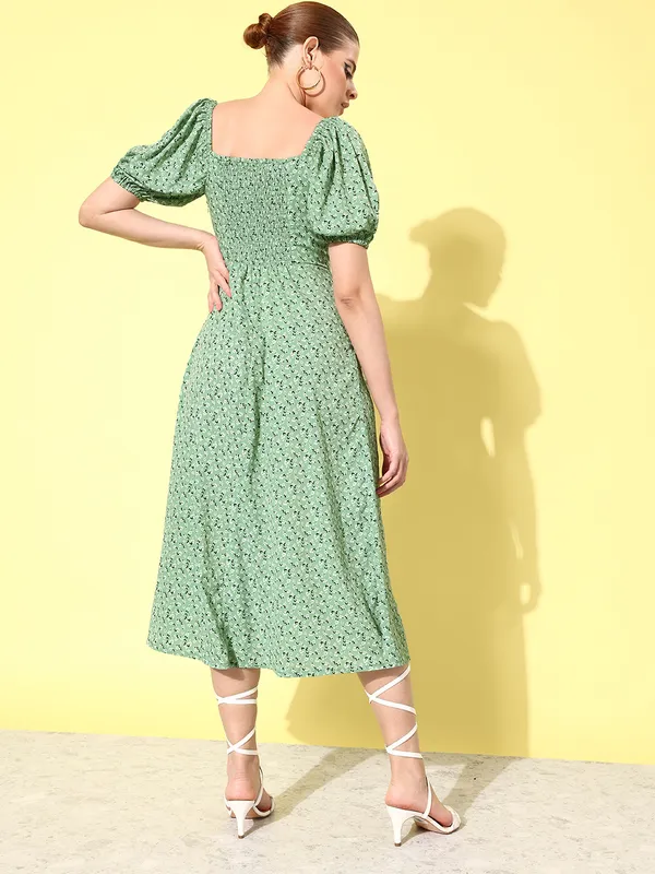 Floral_Printed_Tie-Up_Neck_Chiffon_Midi_Dress