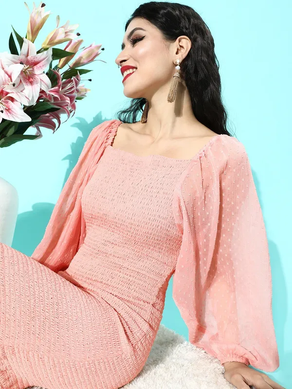 Pink_Chiffon_Bodycon_Dress_For_Women