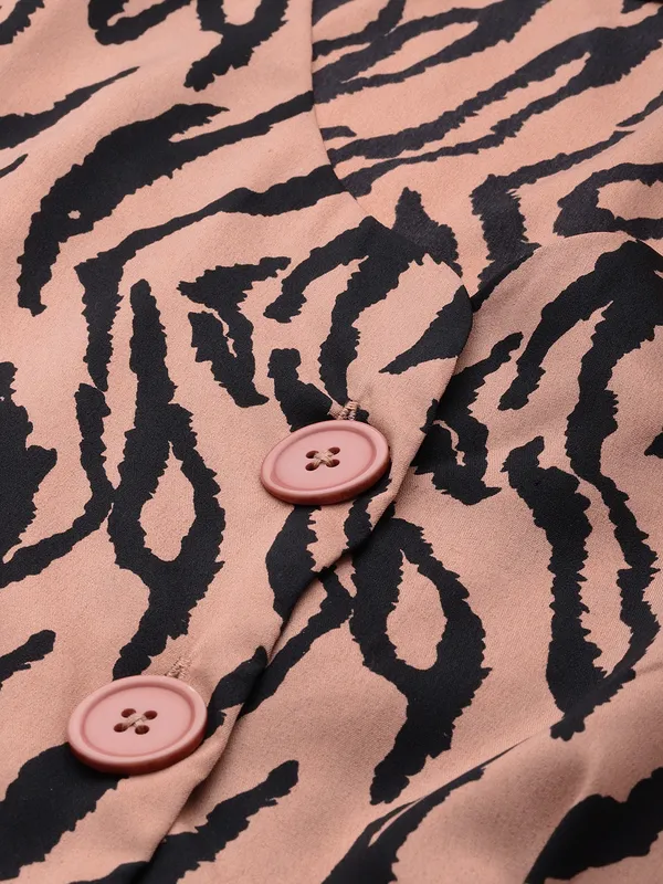 Pink_&_Black_Crepe_Bodycon_Dress_For_Women
