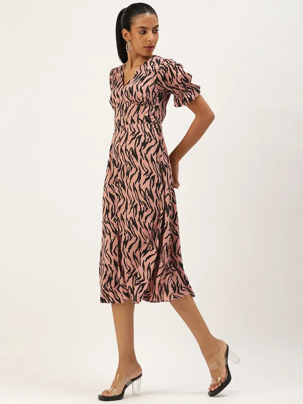 Pink_Crepe_Fit_and_Flare_Dress_For_Women