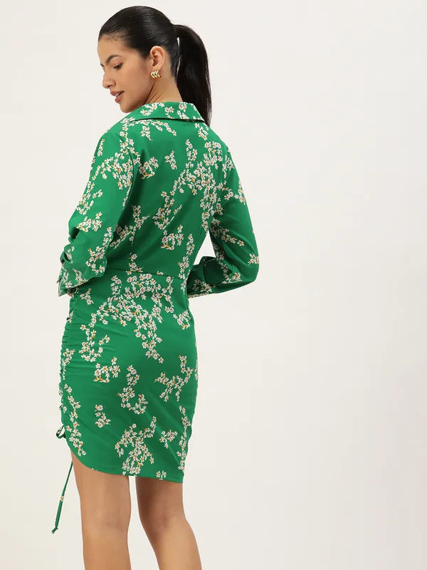 Green_Crepe_Bodycon_Dress_For_Women