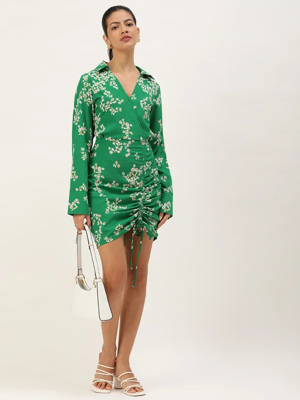 Green_Crepe_Bodycon_Dress_For_Women