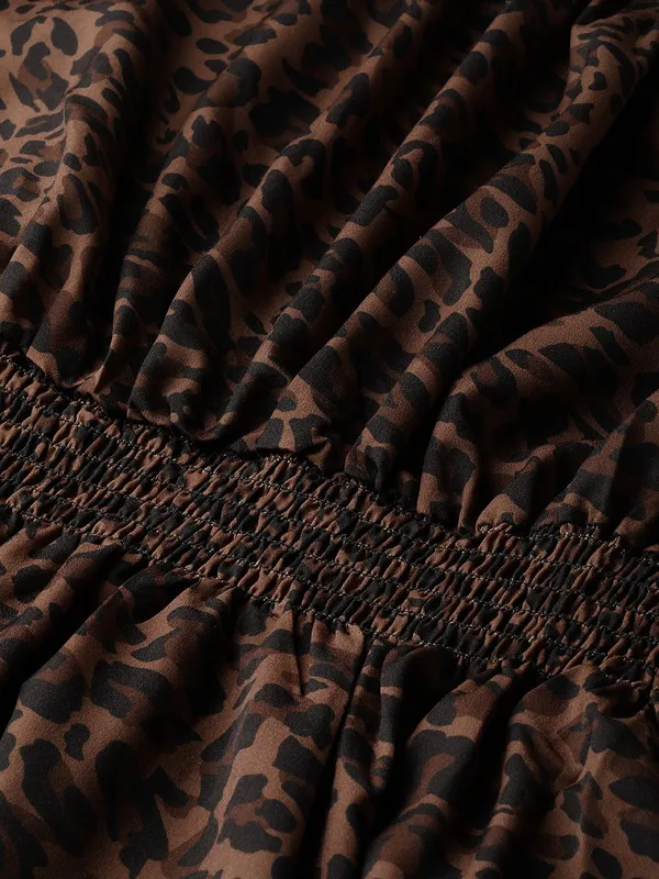 Brown_Polyester_Fit_and_Flare_Dress_For_Women