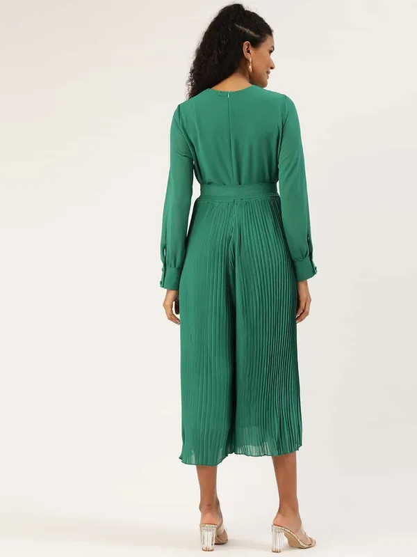 Green_Polyester_Jumpsuit__Casual_Wear__For_Women.